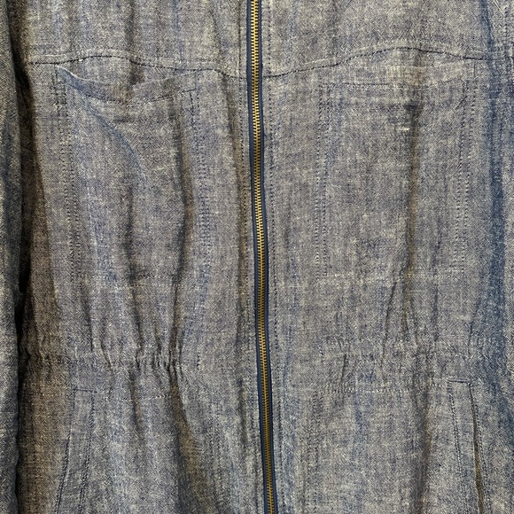 Blue Chambray Jacket Old Navy XL - Picture 2 of 6